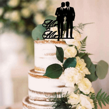Load image into Gallery viewer, Cake Topper - Same Sex Marriage Toppers Silver Belle Design
