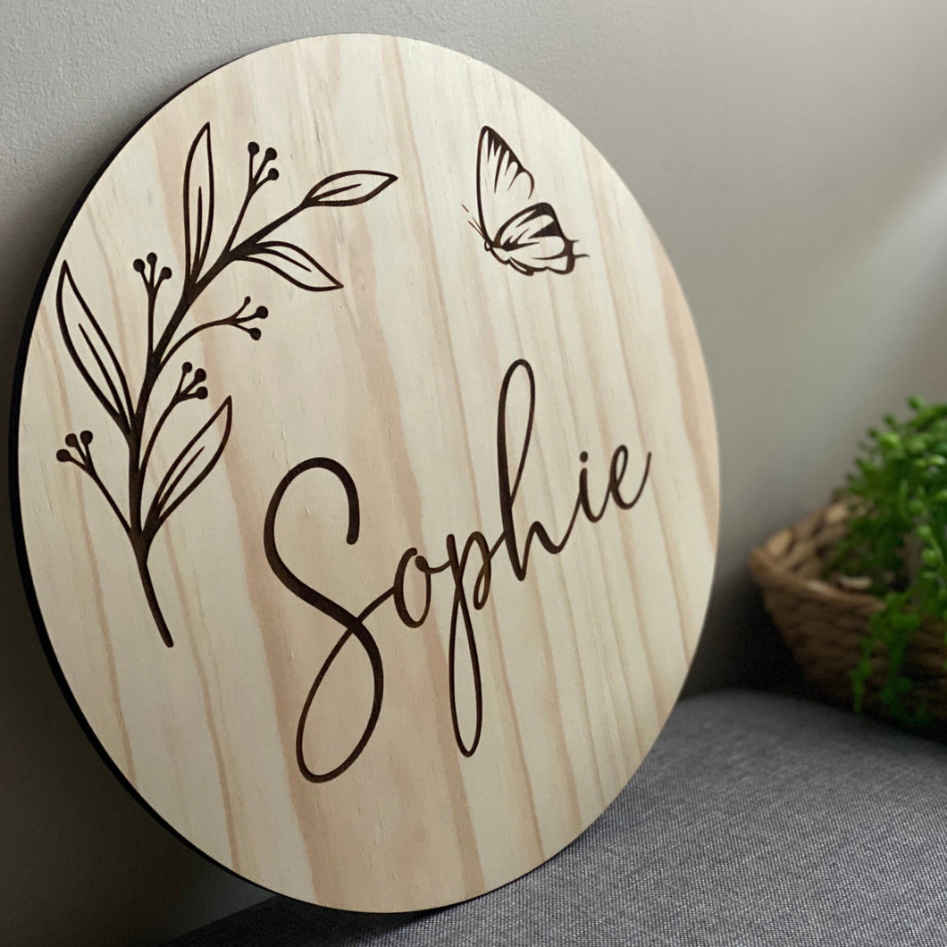 Child Name Plaque - Sophie Silver Belle Design