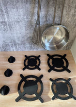 Load image into Gallery viewer, Childs Kitchen Hotplates Set Silver Belle Design
