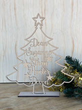 Load image into Gallery viewer, Christmas Tree Personalised Silver Belle Design
