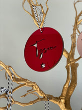 Load image into Gallery viewer, Custom Christmas Baubles Silver Belle Design
