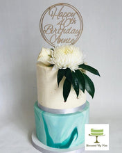 Load image into Gallery viewer, Design Your Own Cake Topper - Custom Order Silver Belle Design
