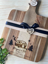 Load image into Gallery viewer, Design your Own - Engraved Chopping Board/Cheese Platter Silver Belle Design
