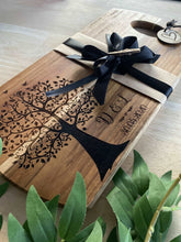 Load image into Gallery viewer, Design your Own - Engraved Chopping Board/Cheese Platter Silver Belle Design
