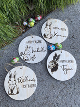 Load image into Gallery viewer, Easter Wooden Tags Silver Belle Design

