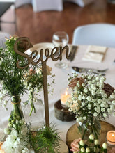 Load image into Gallery viewer, Event Table Numbers - Timber Silver Belle Design
