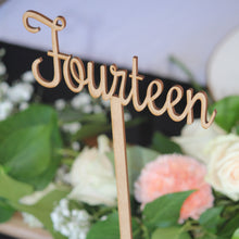 Load image into Gallery viewer, Event Table Numbers - Timber Silver Belle Design
