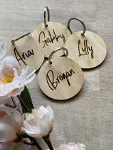 Load image into Gallery viewer, Favour Key Rings / Placenames Silver Belle Design
