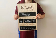 Load image into Gallery viewer, First Day of School Boards Silver Belle Design
