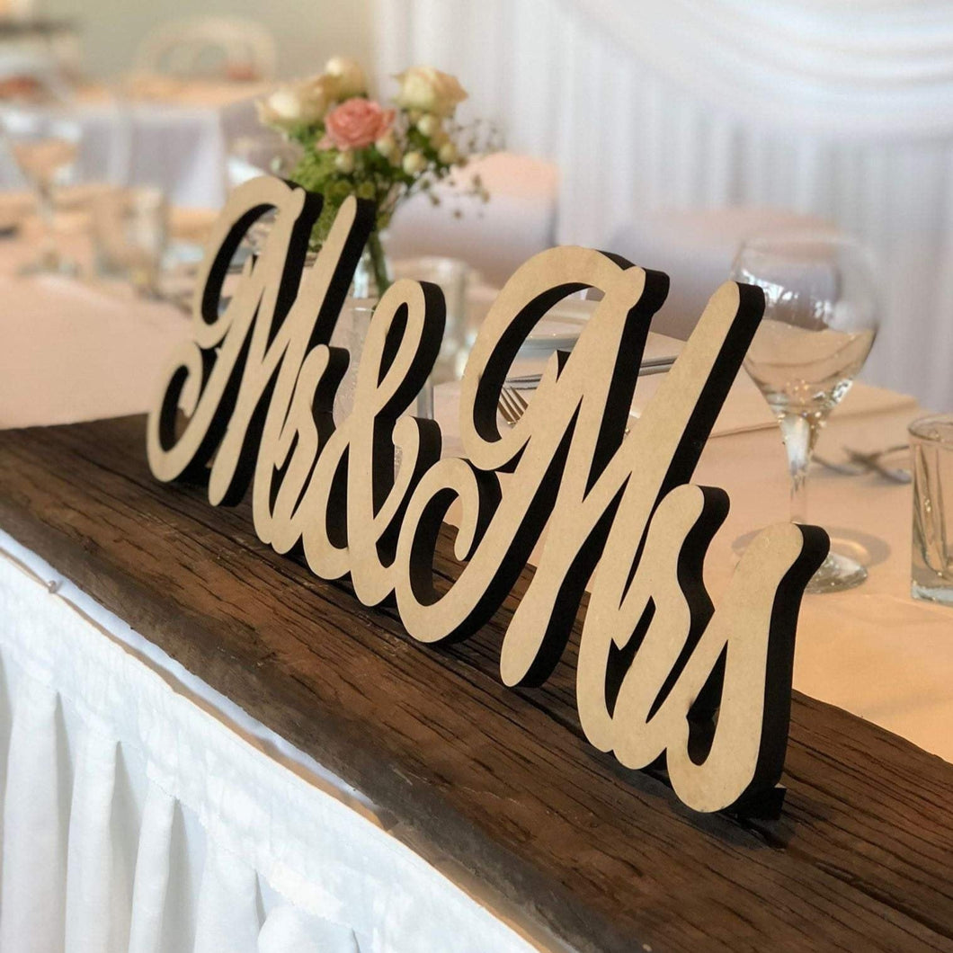 Freestanding Bridal Sign Silver Belle Design