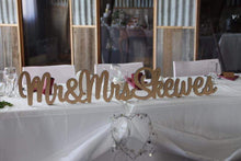 Load image into Gallery viewer, Freestanding Bridal Sign Silver Belle Design
