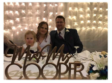 Load image into Gallery viewer, Freestanding Bridal Sign Silver Belle Design
