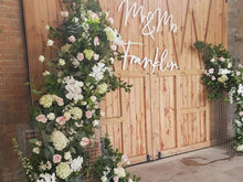 Load image into Gallery viewer, Giant Wedding Signage - &#39;Mr &amp; Mrs&#39; Sign Silver Belle Design
