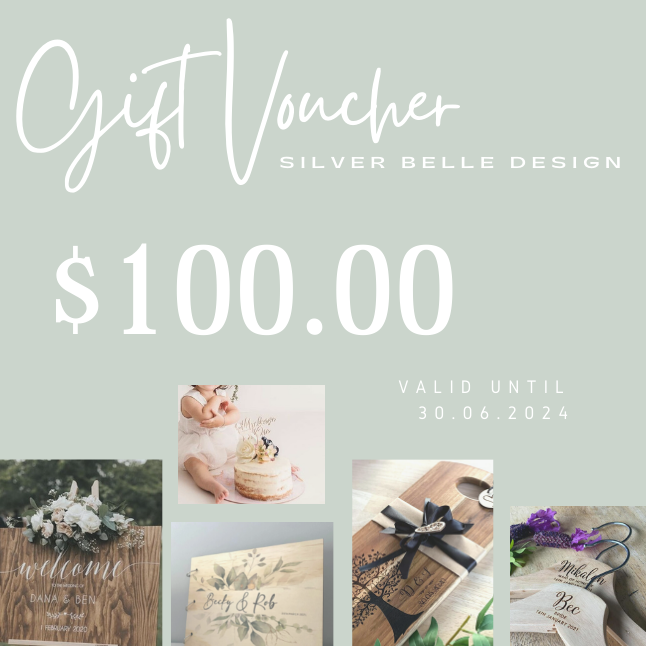 Gift Voucher / Gift Certificate - Silver Belle Design Silver Belle Design