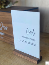 Load image into Gallery viewer, Guestbook Sign - Cards &amp; Wishing Well Silver Belle Design
