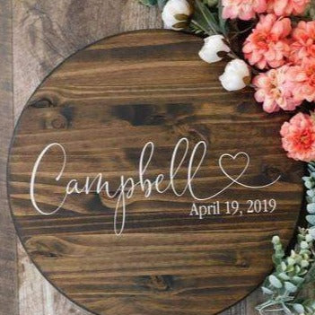 Guestbook Signing Board - Campbell Style Silver Belle Design