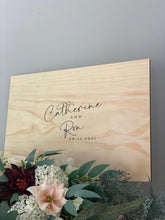 Load image into Gallery viewer, Guestbook Signing Board - Rectangle Silver Belle Design
