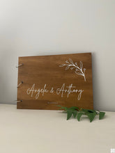 Load image into Gallery viewer, Guestbook Timber Rustic - Angela Silver Belle Design
