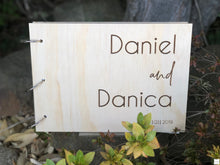 Load image into Gallery viewer, Guestbook Timber Rustic - Danica Silver Belle Design
