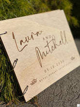 Load image into Gallery viewer, Guestbook Timber Rustic - Laura Silver Belle Design
