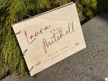 Load image into Gallery viewer, Guestbook Timber Rustic - Laura Silver Belle Design
