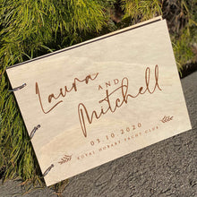 Load image into Gallery viewer, Guestbook Timber Rustic - Laura Silver Belle Design
