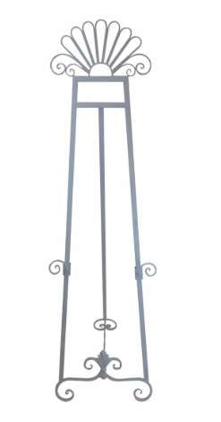 HIRE of White Metal Ornate Easel - $50 Weekend Hire Silver Belle Design