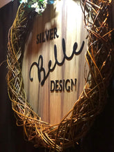 Load image into Gallery viewer, Handmade Willow Wreath Silver Belle Design
