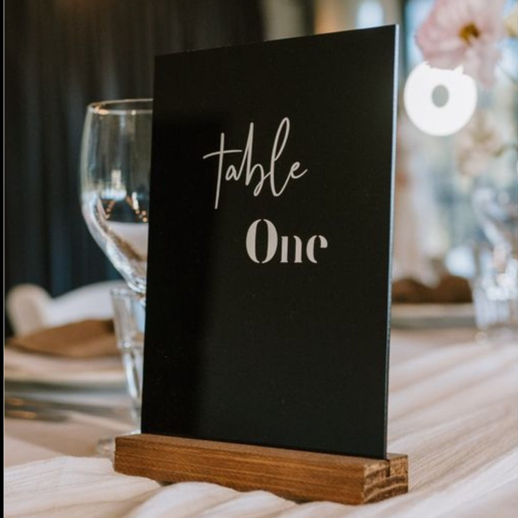 Acrylic Table Numbers - Rectangle