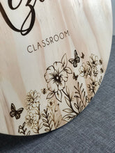 Load image into Gallery viewer, Teacher Classroom Sign - Floral Garden
