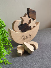 Load image into Gallery viewer, Moon &amp; Stars Puzzle Silver Belle Design
