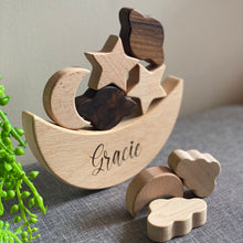 Load image into Gallery viewer, Moon &amp; Stars Puzzle Silver Belle Design
