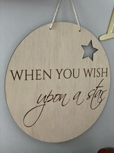 Load image into Gallery viewer, Nursery Wall Hanging Wish Upon a Star Silver Belle Design
