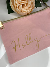Load image into Gallery viewer, Personalised Cosmetic Pouch Bag - Holly (ONE ONLY) Silver Belle Design
