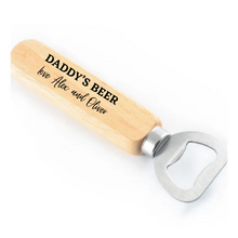 Load image into Gallery viewer, Personalised Engraved Bottle Openers Silver Belle Design
