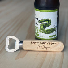 Load image into Gallery viewer, Personalised Engraved Bottle Openers Silver Belle Design
