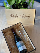 Load image into Gallery viewer, Personalised Wine Gift Box Silver Belle Design
