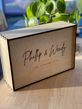 Load image into Gallery viewer, Personalised Wine Gift Box Silver Belle Design

