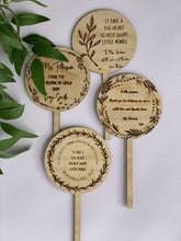 Load image into Gallery viewer, Plant Stake - Teacher Gift Silver Belle Design
