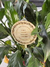 Load image into Gallery viewer, Plant Stake - Teacher Gift Silver Belle Design
