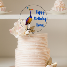 Load image into Gallery viewer, Printed Disc Cake Topper Silver Belle Design
