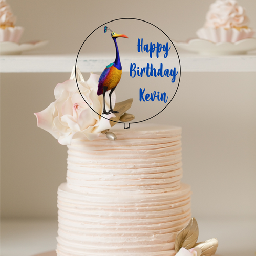 Printed Disc Cake Topper Silver Belle Design