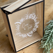 Load image into Gallery viewer, Sand Ceremony Box - Floral Border Silver Belle Design
