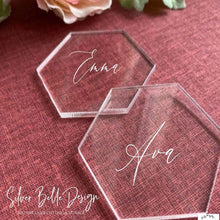 Load image into Gallery viewer, Sign Blanks - Hexagon Multiple Sizes Silver Belle Design
