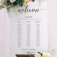 Load image into Gallery viewer, Table Seating Plan - Alexis Design Silver Belle Design

