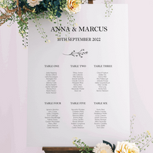 Load image into Gallery viewer, Table Seating Plan - Anna Design Silver Belle Design
