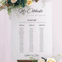 Load image into Gallery viewer, Table Seating Plan - Elise Design Silver Belle Design
