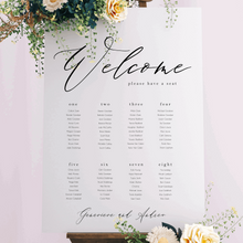 Load image into Gallery viewer, Table Seating Plan - Genevieve Design Silver Belle Design
