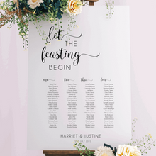 Load image into Gallery viewer, Table Seating Plan - Harriet Design Silver Belle Design
