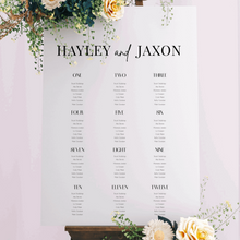 Load image into Gallery viewer, Table Seating Plan - Hayley Design Silver Belle Design
